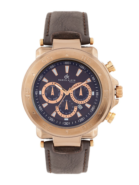 

Daniel Klein Premium Men Gunmetal-Toned Dial Watch DK10262-3, Metallic