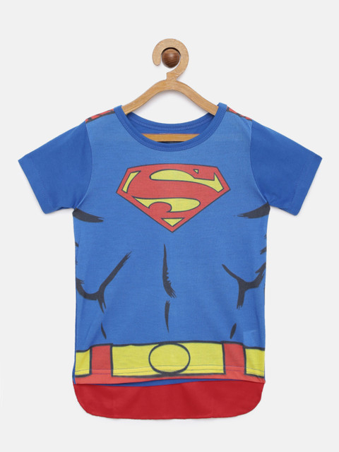 

GAME BEGINS Boys Blue & Red Printed Round Neck T-shirt