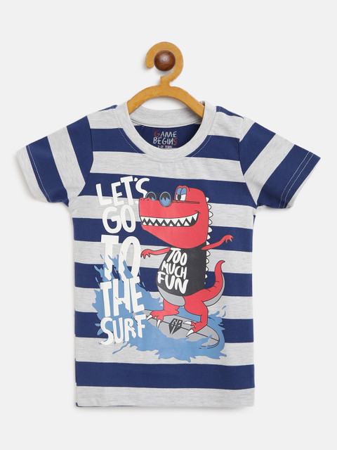 

GAME BEGINS Boys Assorted Printed Round Neck T-shirt