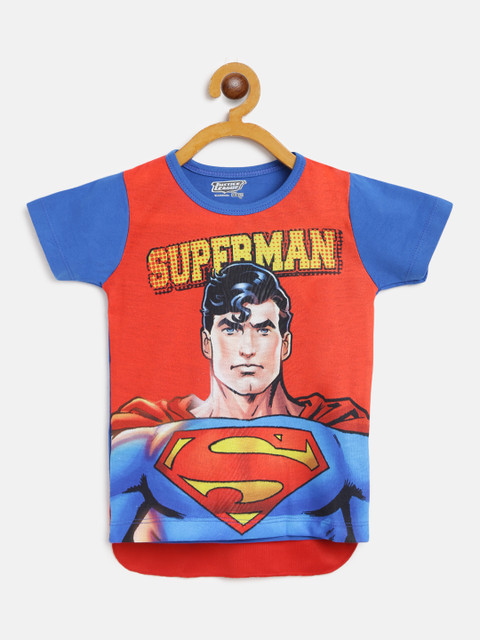 

GAME BEGINS Boys Assorted Pure Cotton Printed Round Neck T-shirt with Attached Cape