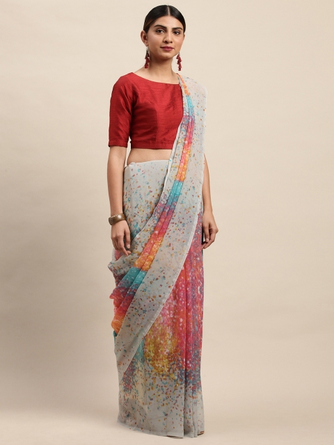 

Shaily Multicoloured Printed Saree, Multi