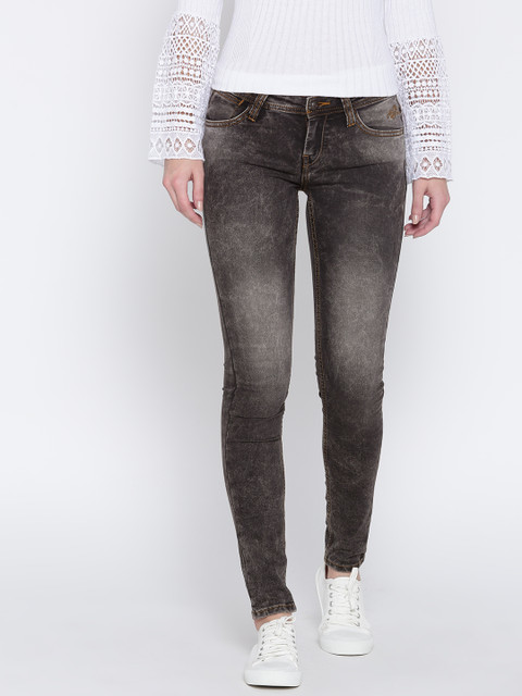 

Pepe Jeans Women Grey Regular Fit Mid-Rise Clean Look Stretchable Jeans