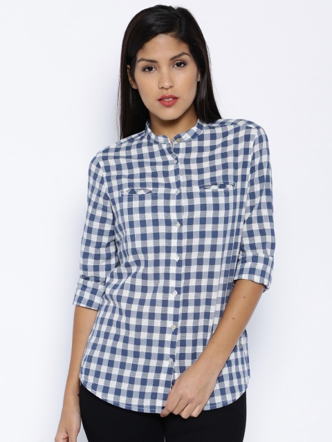 

Pepe Jeans Blue & White Checked Shirt