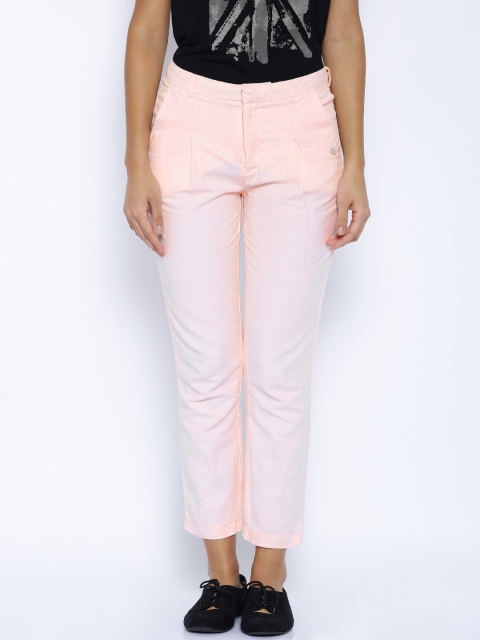 

Pepe Jeans Peach-Coloured Linen Trousers