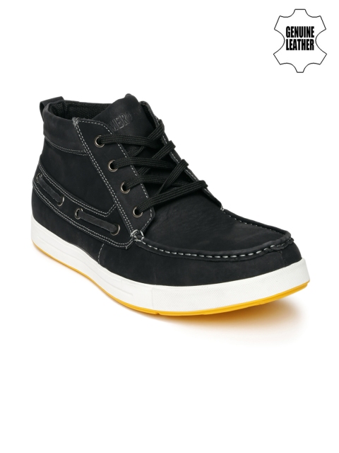 

Numero Uno Men Black Genuine Leather Sneakers