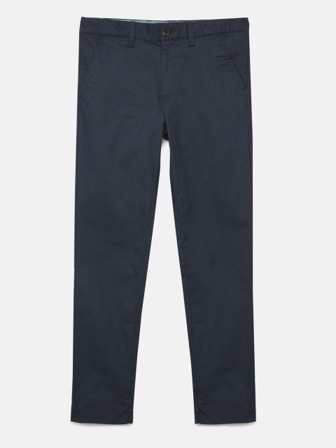 

Indian Terrain Boys Navy Blue Regular Fit Solid Chinos