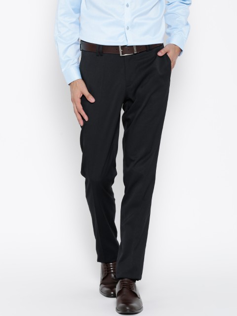 

United Colors of Benetton Charcoal Grey Slim Formal Trousers