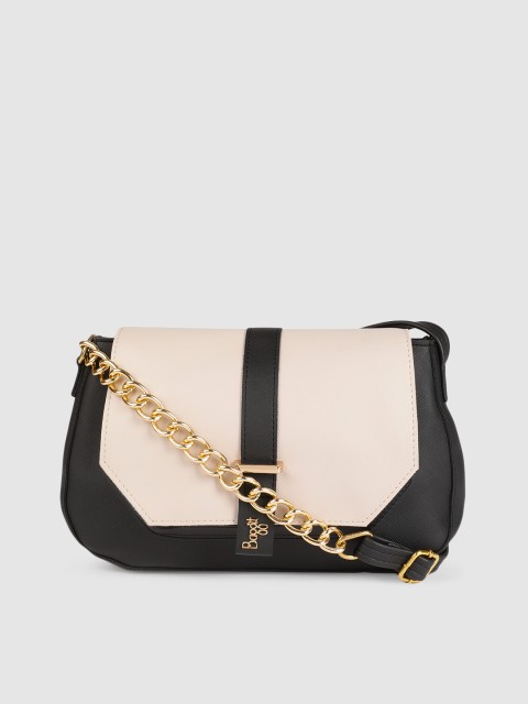 

Baggit Black & Beige Colourblocked STARDOM Sling Bag