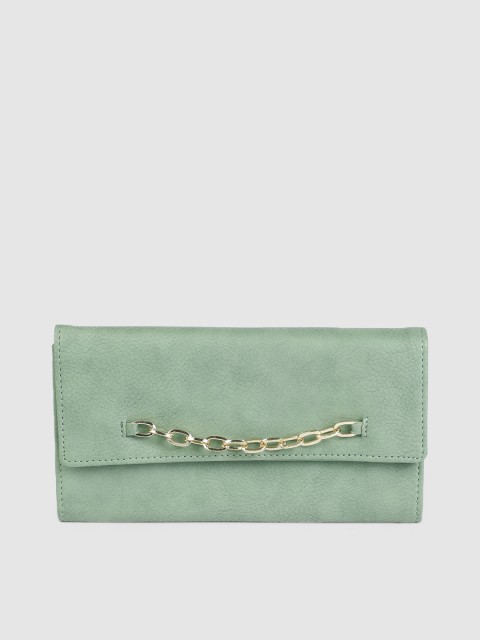 

Baggit Women Green Solid Two Fold Wallet