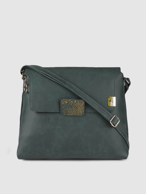 

Baggit Green Solid Sling Bag