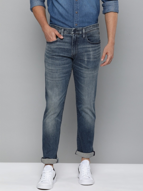 

Levis Men Blue 65504 Skinny Straight Fit Mid-Rise Clean Look Stretchable Jeans