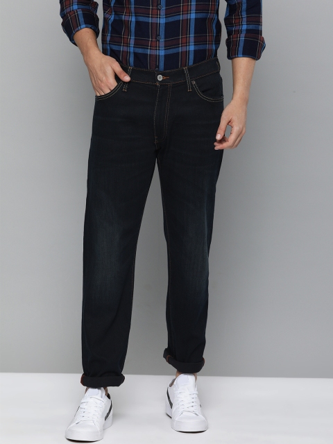 

Levis Men Blue 513 Slim Straight Fit Mid-Rise Clean Look Stretchable Jeans