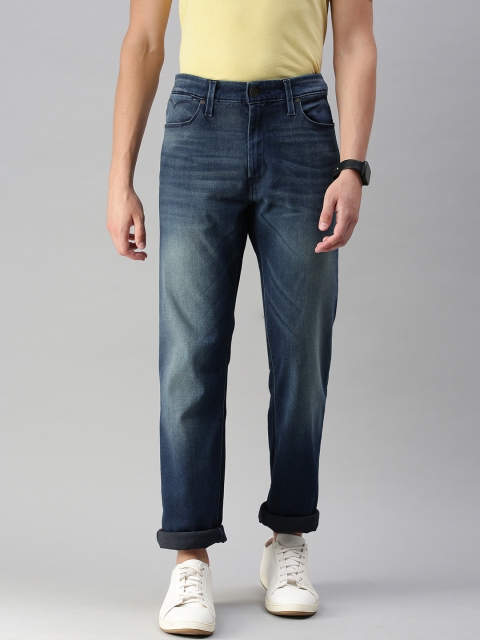 

Levis Men Blue 513 Slim Straight Fit Mid-Rise Clean Look Stretchable Sustainable Jeans