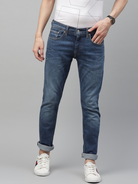 

Levis Men Navy Blue Skinny Fit Light Fade Stretchable Sustainable Straight Jeans