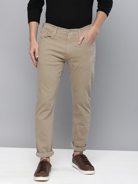 

Levis Men Beige 512 Tapered Fit Stretchable Jeans