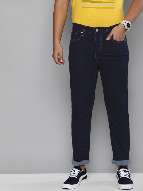 

Levis Men Blue Slim Straight Fit Mid-Rise Clean Look Stretchable Jeans