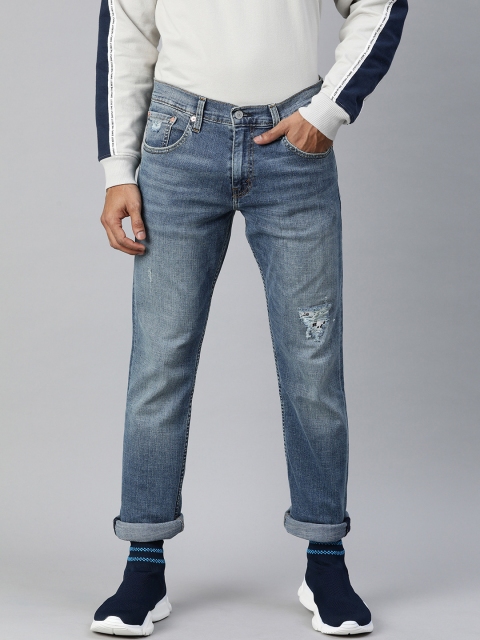 

Levis Men Blue Skinny Fit Mid-Rise Low Distress Stretchable Sustainable Jeans