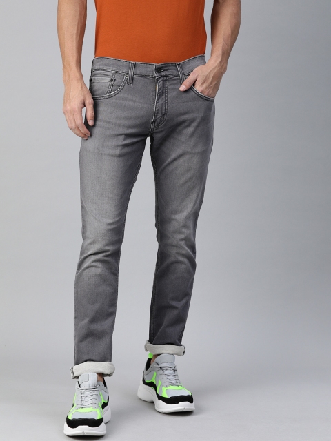 

Levis Men Grey 65504 Skinny Fit Mid-Rise Clean Look Stretchable Jeans