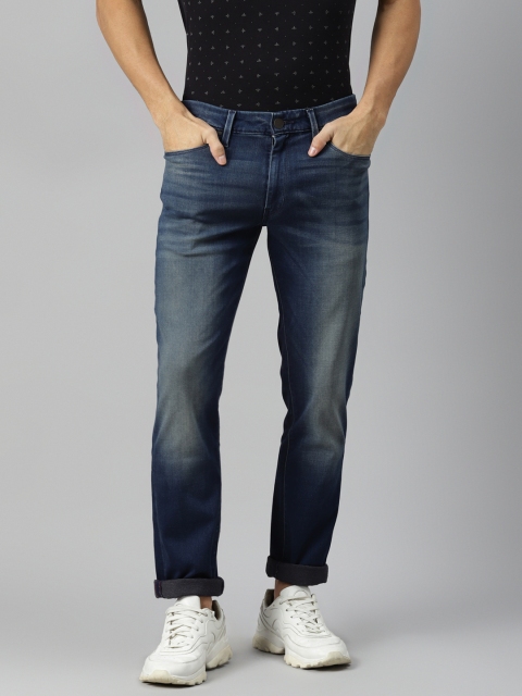 

Levis Men Navy Blue 511 Slim Straight Fit Light Fade Stretchable Sustainable Jeans