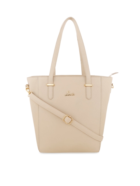 

Lavie Beige Solid Shoulder Bag