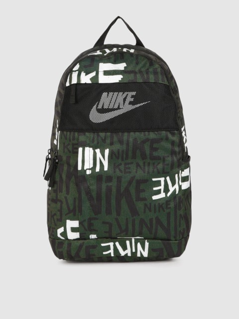 

Nike Unisex Green & Black ELMNTL Brand Logo Backpack
