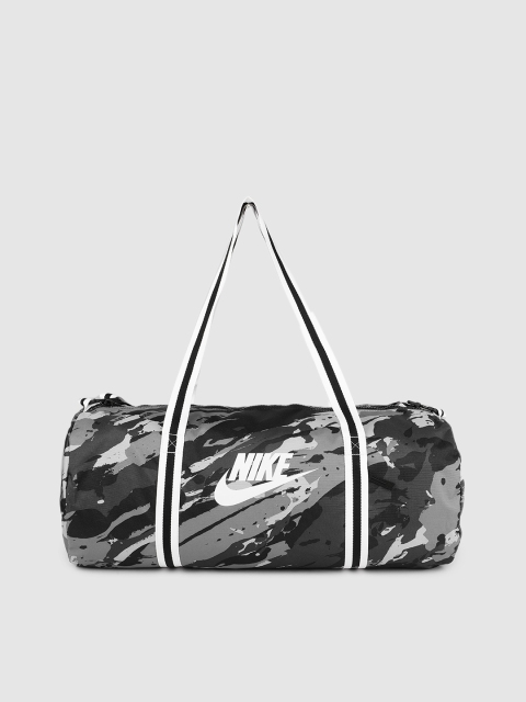 

Nike Unisex Black & Grey AOP1 Heritage Printed Duffle Bag