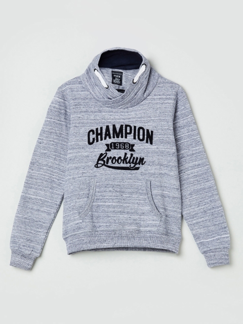 

max Boys Blue Printed Sweatshirt