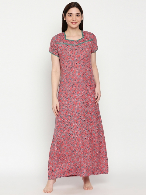 

XIN Red Printed Nightdress