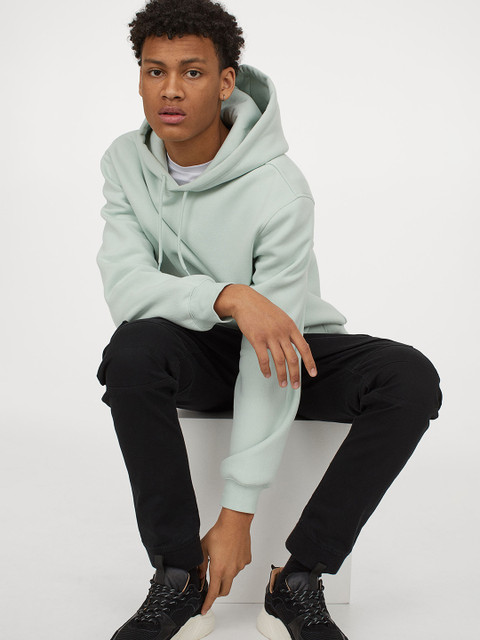 

H&M Men Green Relaxed Fit Hoodie