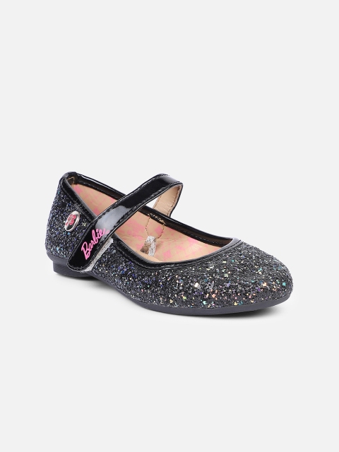 

Kids Ville Girls Black Embellished Barbie Ballerinas