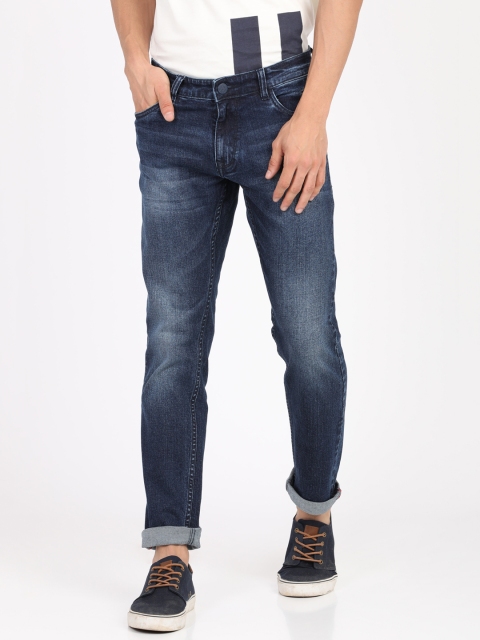 

ANTHEM Men Blue Regular Fit Mid-Rise Clean Look Jeans