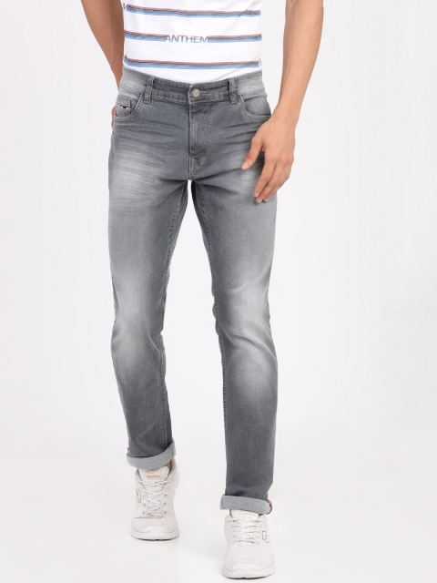 

ANTHEM Men Grey Regular Fit Mid-Rise Clean Look Jeans