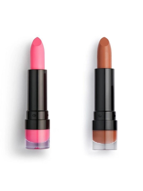 

Makeup Revolution London Set of 2 Matte Lipsticks - Muse 126 & Cutie 139, Pink