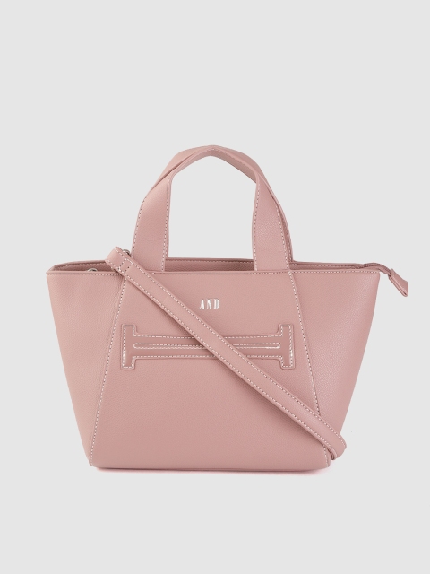 

AND Dusty Pink Solid Handheld Bag
