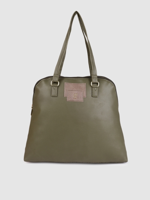 

Baggit Women Olive Green Solid Shoulder Bag
