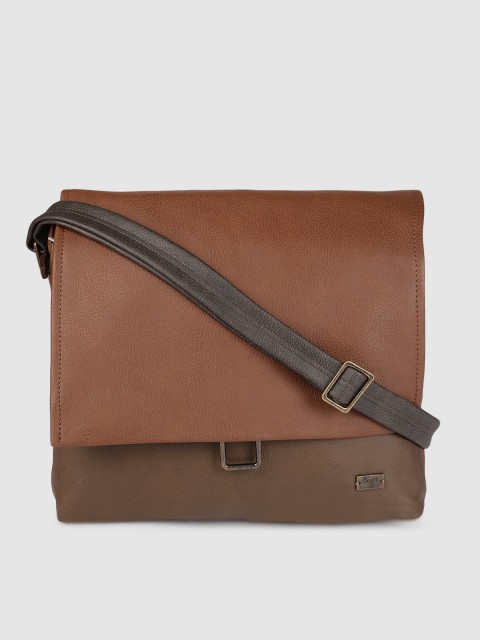 

Baggit Men Tan Brown Solid LUKAS Messenger Bag