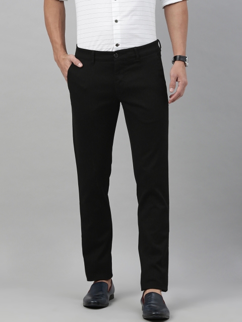 

Louis Philippe Sport Men Black Slim Fit Solid Regular Trousers