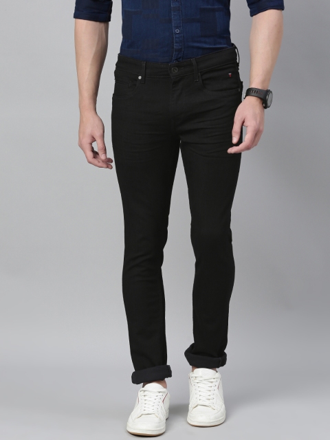 

Louis Philippe Jeans Men Black Super Slim Albert Fit Mid-Rise Clean Look Stretchable Jeans