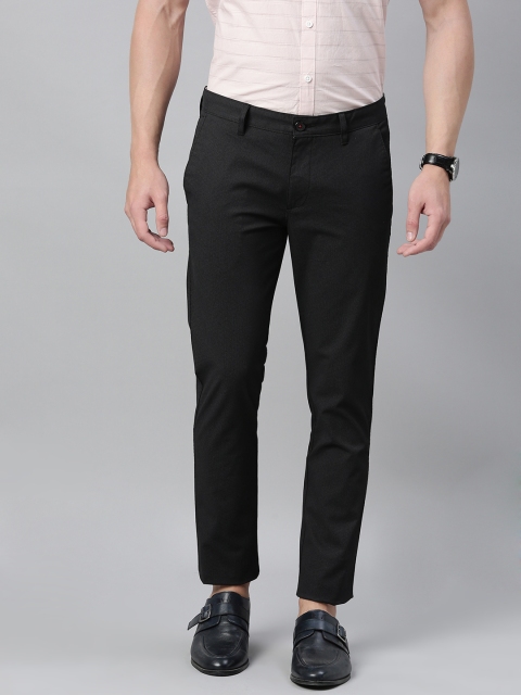 

Louis Philippe Sport Men Black Super Slim Fit Solid Regular Trousers