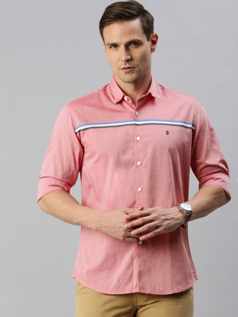 

Louis Philippe Sport Men Pink Slim Fit Solid Casual Shirt