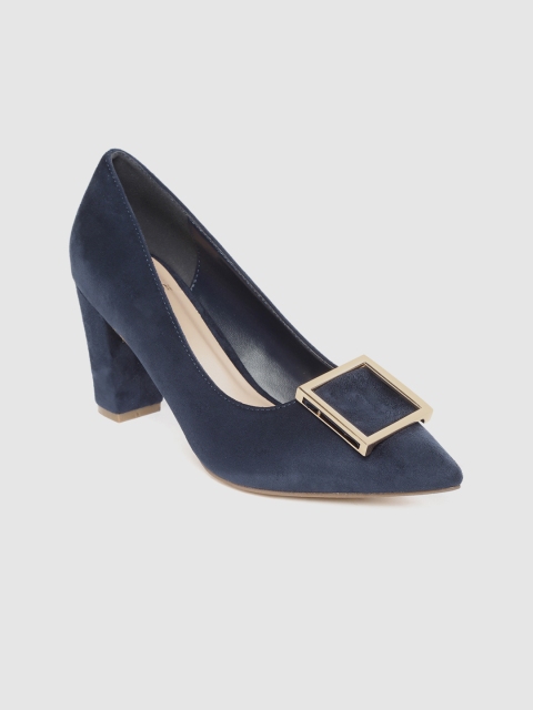 

Carlton London Women Navy Blue Solid Pumps