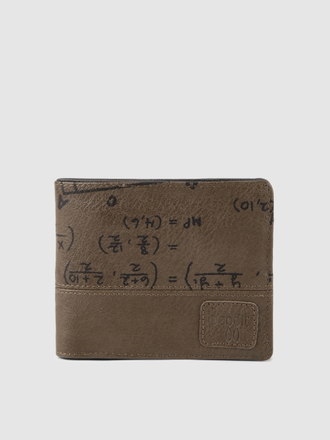 

Baggit Men Brown MINT ESCAPE Printed Three Fold Wallet