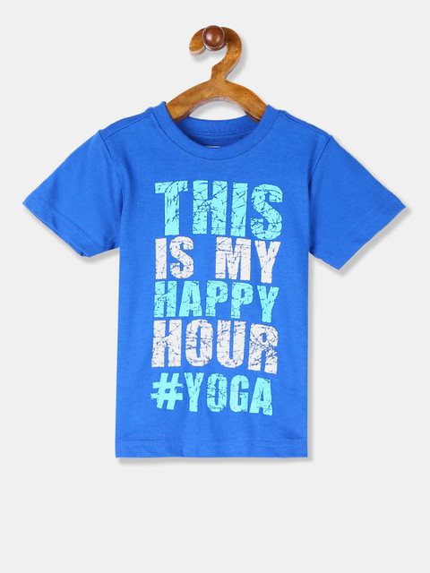 

Cherokee Boys Blue Printed Round Neck T-shirt