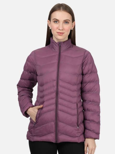 

Monte Carlo Women Purple Solid Padded Jacket