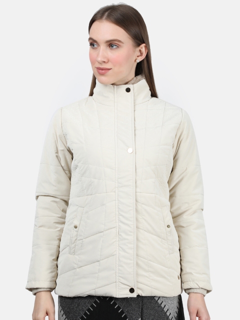 

Monte Carlo Women Beige Solid Padded Jacket
