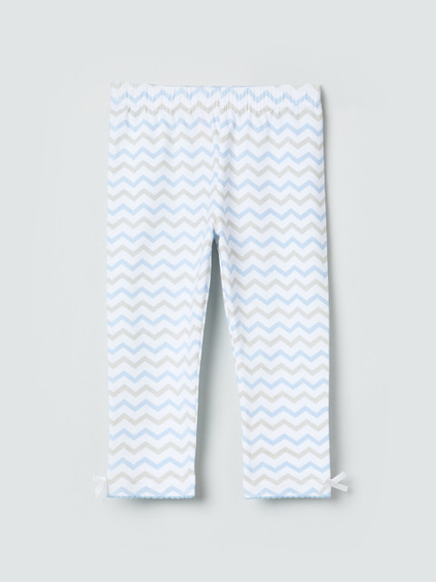 

Max Girls White Printed Leggings