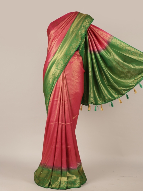 

Pothys Pink Woven Design Jute Silk Saree