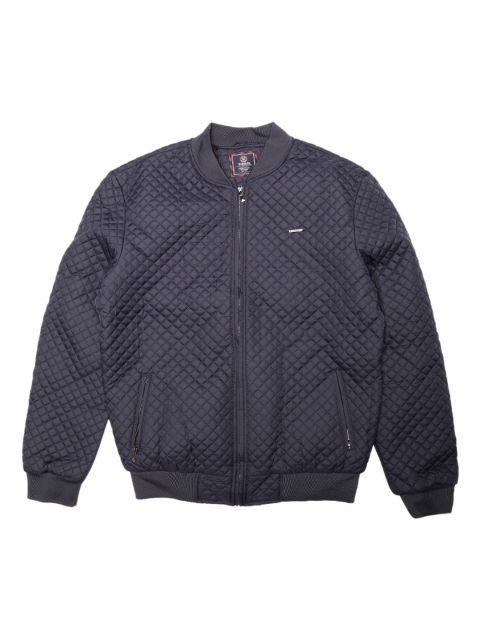 

Harvard Men Navy Blue Quilted Bomber Jacket