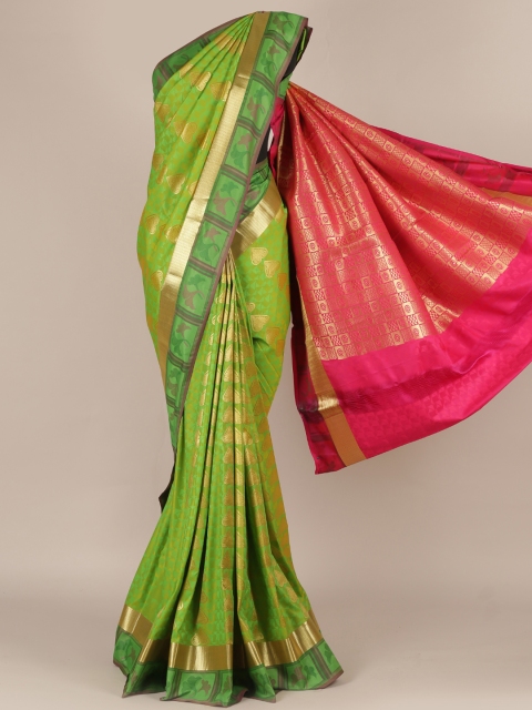 

Pothys Green Woven Design Art Silk Saree
