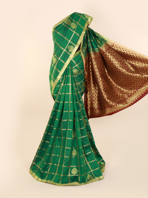

Pothys Green Woven Design Art Silk Saree